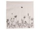 Béžové papírové ubrousky s květinami Flora And Fauna - 33*33 cm (20ks) Clayre & Eef