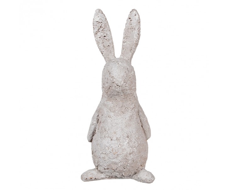 Béžová antik dekorace socha králík - 11*11*26 cm Clayre & Eef