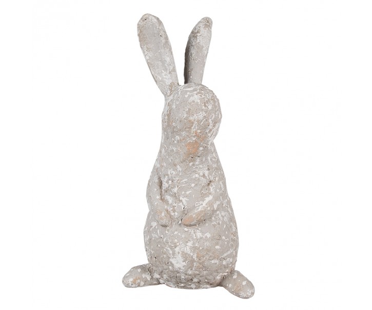 Béžová antik dekorace socha králík - 15*12*31 cm Clayre & Eef