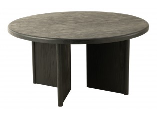 Černý kulatý teakový jídelní stůl Corentin - 150*150*75 cm