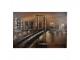 3D hnědý kovový obraz Golden Gate San Francisco - 120*5*80 cm Clayre & Eef