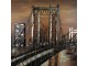 3D hnědý kovový obraz Golden Gate San Francisco - 120*5*80 cm Clayre & Eef