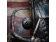 3D hnědo-modrý kovový obraz s motorkou Iron Motor - 80*6*120 cm Clayre & Eef