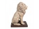 Béžová antik dekorativní socha lev Lion - 30*23*45 cm Clayre & Eef