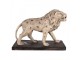 Béžová antik dekorativní socha lev Lion - 55*23*40 cm Clayre & Eef