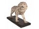 Béžová antik dekorativní socha lev Lion - 55*23*40 cm Clayre & Eef