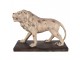 Béžová antik dekorativní socha lev Lion - 55*23*40 cm Clayre & Eef