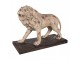 Béžová antik dekorativní socha lev Lion - 55*23*40 cm Clayre & Eef
