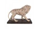 Béžová antik dekorativní socha lev Lion - 55*23*40 cm Clayre & Eef