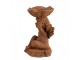 Svícen dekorativní rezavá figurka anděl - 7*7*12 cm Clayre & Eef