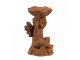 Svícen dekorativní rezavá figurka anděl - 7*7*12 cm Clayre & Eef
