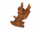 Dekorativní rezavá figurka anděl sedící - 9*8*12 cm Clayre & Eef