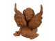 Dekorativní rezavá figurka anděl sedící - 9*8*12 cm Clayre & Eef