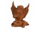 Dekorativní rezavá figurka anděl sedící - 9*8*11 cm Clayre & Eef
