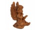 Dekorativní rezavá figurka anděl sedící - 9*8*11 cm Clayre & Eef