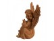 Dekorativní rezavá figurka anděl sedící - 11*9*15 cm Clayre & Eef