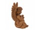 Dekorativní rezavá figurka anděl sedící - 11*9*15 cm Clayre & Eef