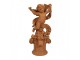 Dekorativní rezavá figurka anděl se srdci Love - 13*13*30 cm Clayre & Eef