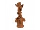 Dekorativní rezavá figurka anděl se srdci Love - 13*13*30 cm Clayre & Eef