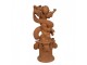 Dekorativní rezavá figurka anděl se srdci Love - 13*13*30 cm Clayre & Eef