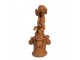 Dekorativní rezavá figurka anděl se srdci Love - 13*13*30 cm Clayre & Eef