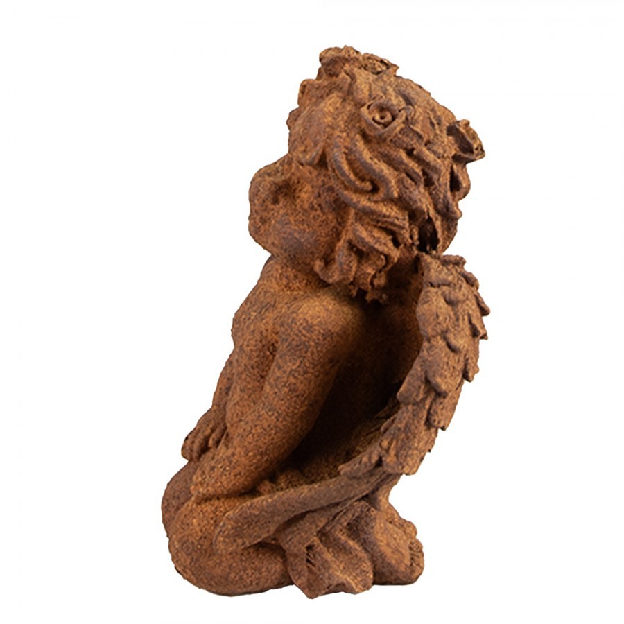 Dekorativní rezavá figurka anděl klečící - 9*7*11 cm Clayre & Eef Dekorativní rezavá figurka anděl klečící - 9*7*11 cm Clayre & Eef