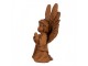 Dekorativní rezavá figurka anděl modlící - 13*8*19 cm Clayre & Eef