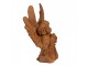 Dekorativní rezavá figurka anděl modlící - 13*8*19 cm Clayre & Eef