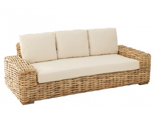 Přírodní 3-místná ratanová pohovka Mya Rattan Natural - 215*90*71 cm