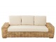 Přírodní 3-místná ratanová pohovka Mya Rattan Natural - 215*90*71 cm J-Line by Jolipa