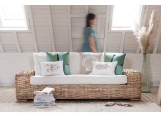 Přírodní 3-místná ratanová pohovka Mya Rattan Natural - 215*90*71 cm
