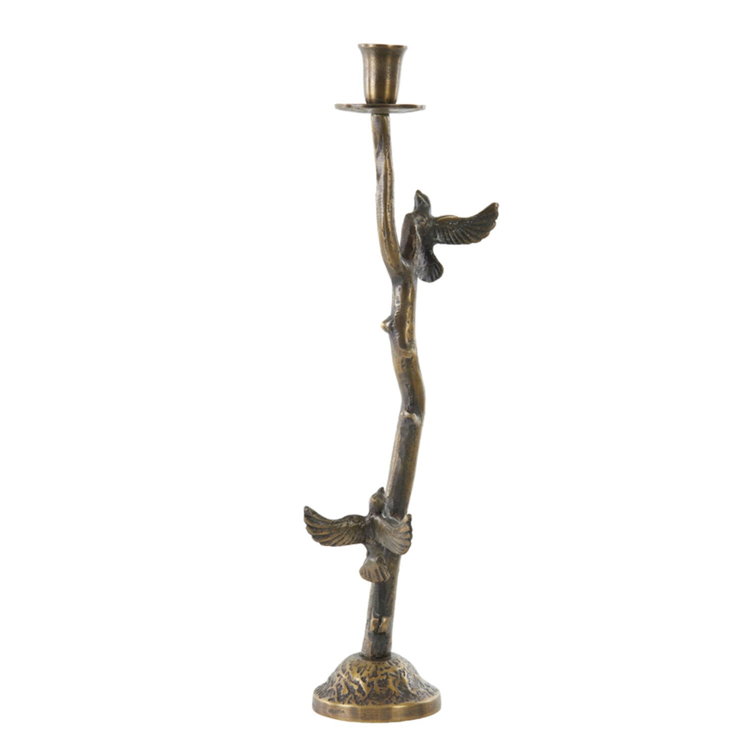 Bronzový antik kovový svícen s ptáčky Bird antique - 18*10*50 cm Light & Living Bronzový antik kovový svícen s ptáčky Bird antique - 18*10*50 cm Light & Living