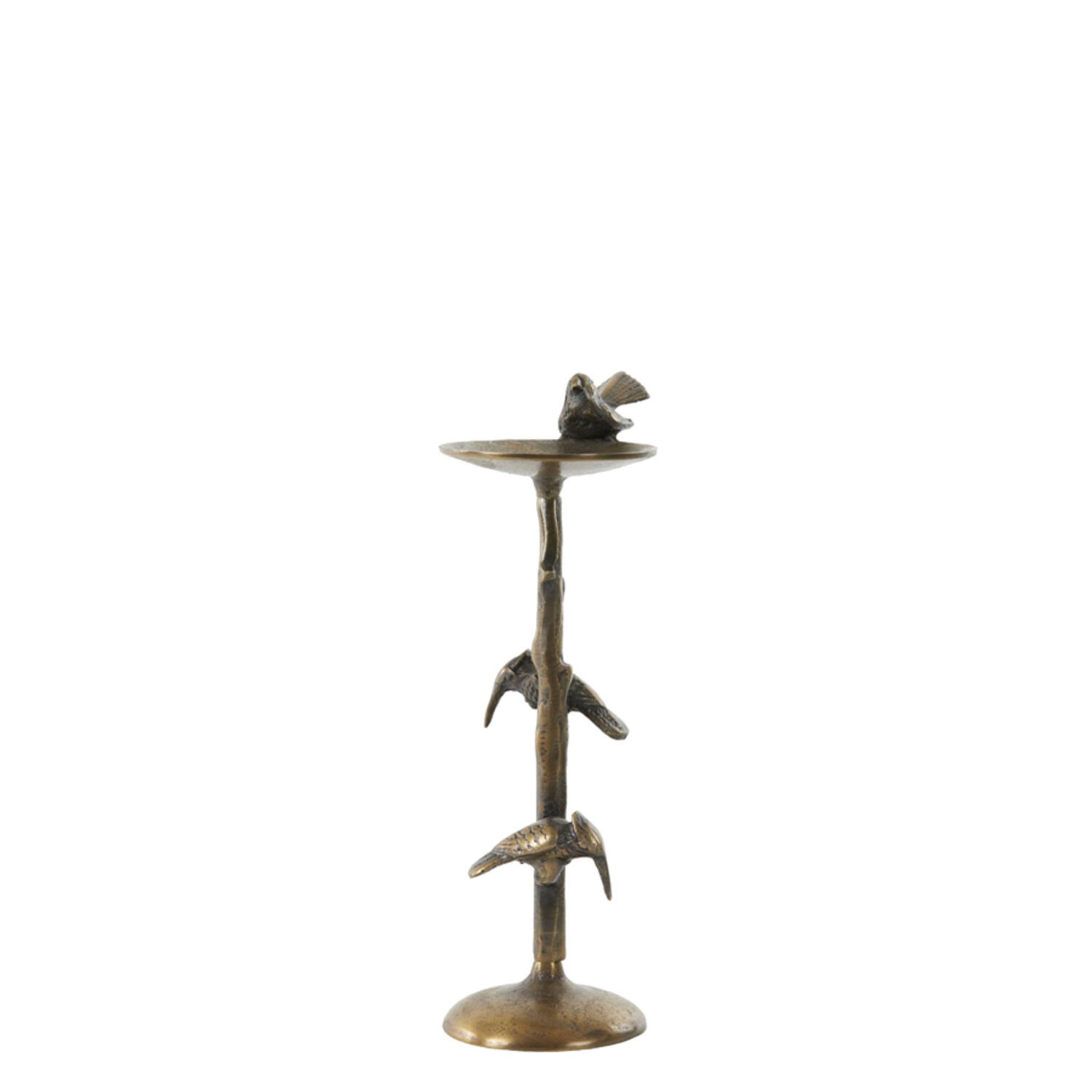 Bronzový antik kovový svícen s ptáčky Bird antique - 17*11*34 cm Light & Living Bronzový antik kovový svícen s ptáčky Bird antique - 17*11*34 cm Light & Living