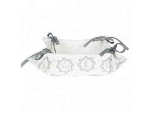 Bavlněný košík na pečivo s kočičkami Lovely Grey Cats - 35*35*8 cm