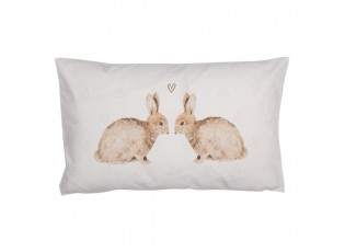 Povlak na polštář s motivem králíčků a srdíček Bunnies in Love - 30*50 cm
