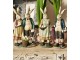 Dekorace králičí taťka s mamkou držící ptáčka - 15*8*26 cm Clayre & Eef
