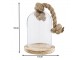 Dřevěný podnos se skleněným krytem - 16*13*20 cm Clayre & Eef