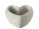 Šedý antik cementový květináč ve tvaru srdce Heart - 16*17*8 cm J-Line by Jolipa