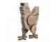 Hnědá antik dekorativní dřevěná figurka slepička - 23*12*28 cm Clayre & Eef