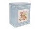 2ks károvaný plechový úložný box s králíčky - 21*15*25 / 18*13*22 cm Clayre & Eef