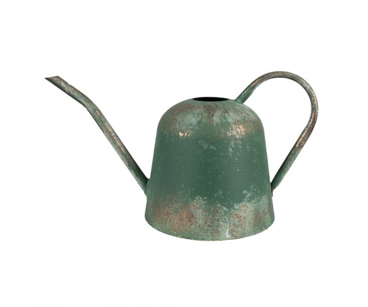 Zelená antik plechová dekorační konev - 41*20*23 cm Clayre & Eef