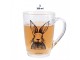 Skleněný hrnek na čaj s králíčkem Rabbit Cartoon - 11*8*11 cm / 300 ml Clayre & Eef