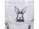 Sklenička na vodu s králíčkem Rabbit Cartoon - Ø 7*12 cm / 300 ml Clayre & Eef