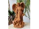 Dekorativní rezavá figurka anděl s holubicí - 12*10*23 cm Clayre & Eef