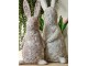 Béžová antik dekorace socha králík - 11*11*26 cm Clayre & Eef