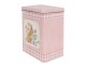 2ks károvaný plechový úložný box s králíčky - 21*15*25 / 18*13*22 cm Clayre & Eef