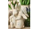 Béžová antik dekorace zamilovaní králíčci - 20*10*25 cm Clayre & Eef