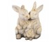 Béžovo-hnědá dekorativní figurka králíčci rodinka - 26*18*33 cm Clayre & Eef