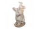 Béžovo-hnědá dekorativní figurka králiččí rodinka - 27*18*43 cm Clayre & Eef