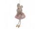 Růžový plstěný závěsný velikonoční králíček Magiccal - 6*3*13 cm Clayre & Eef